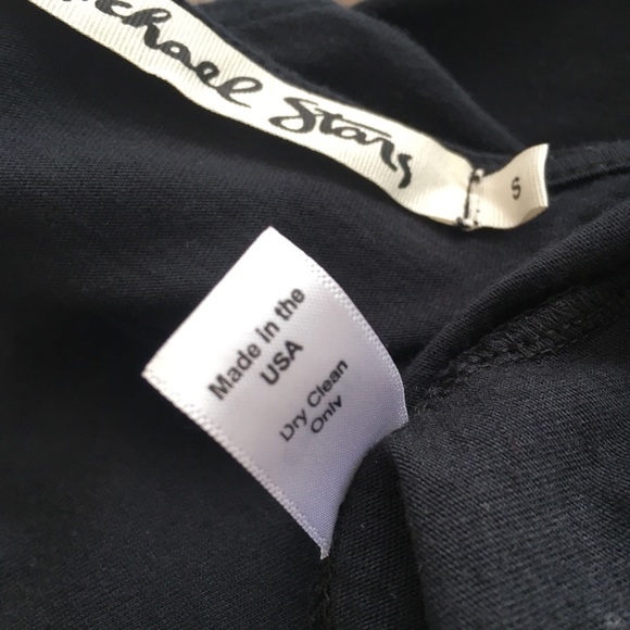 🇺🇸 MICHAEL STARS Drape Back ¾ sleeve Mini Dress - Picture 12 of 12